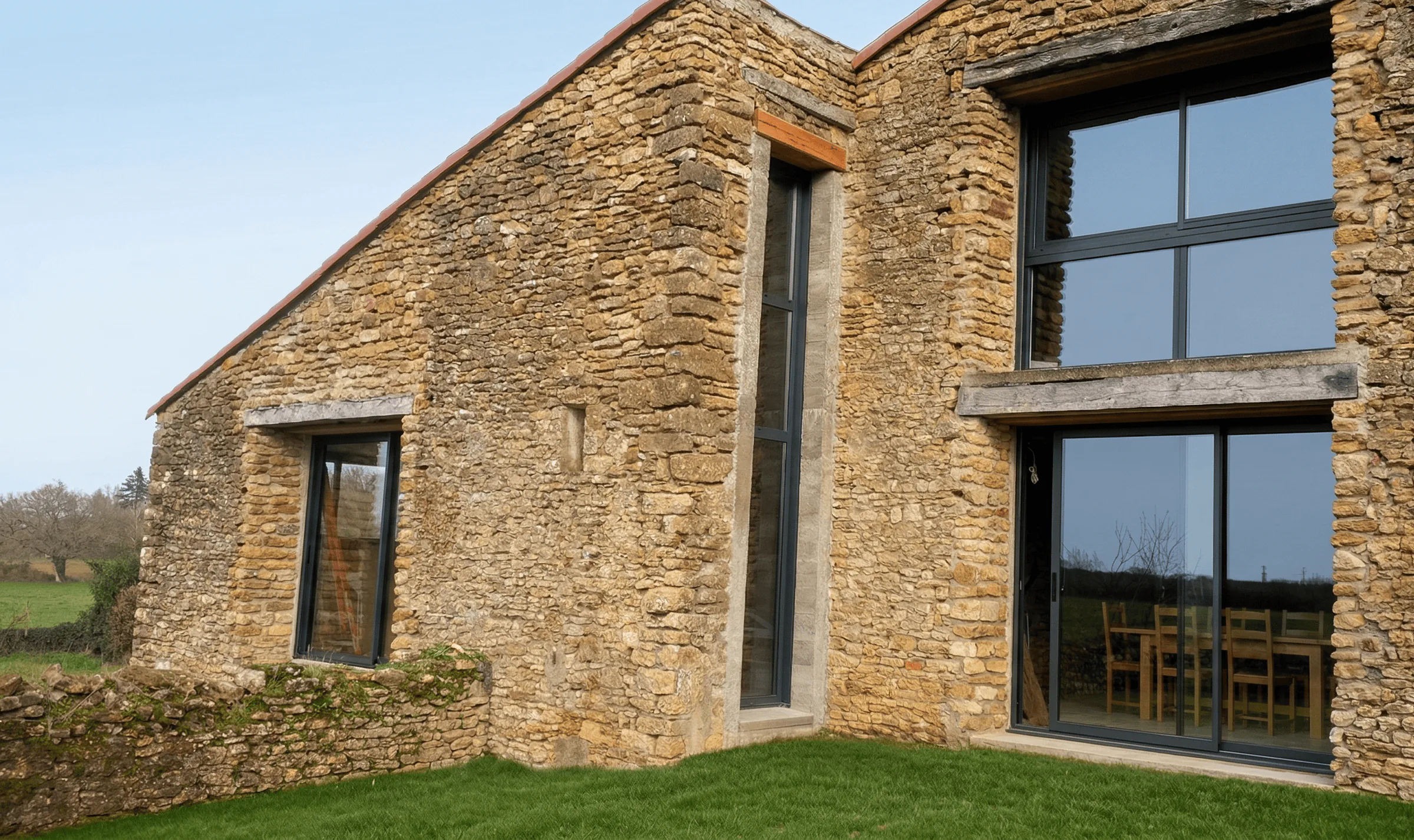 Création d’ouverture et pose d’une baie alu (Menuiserie extérieure) après intervention